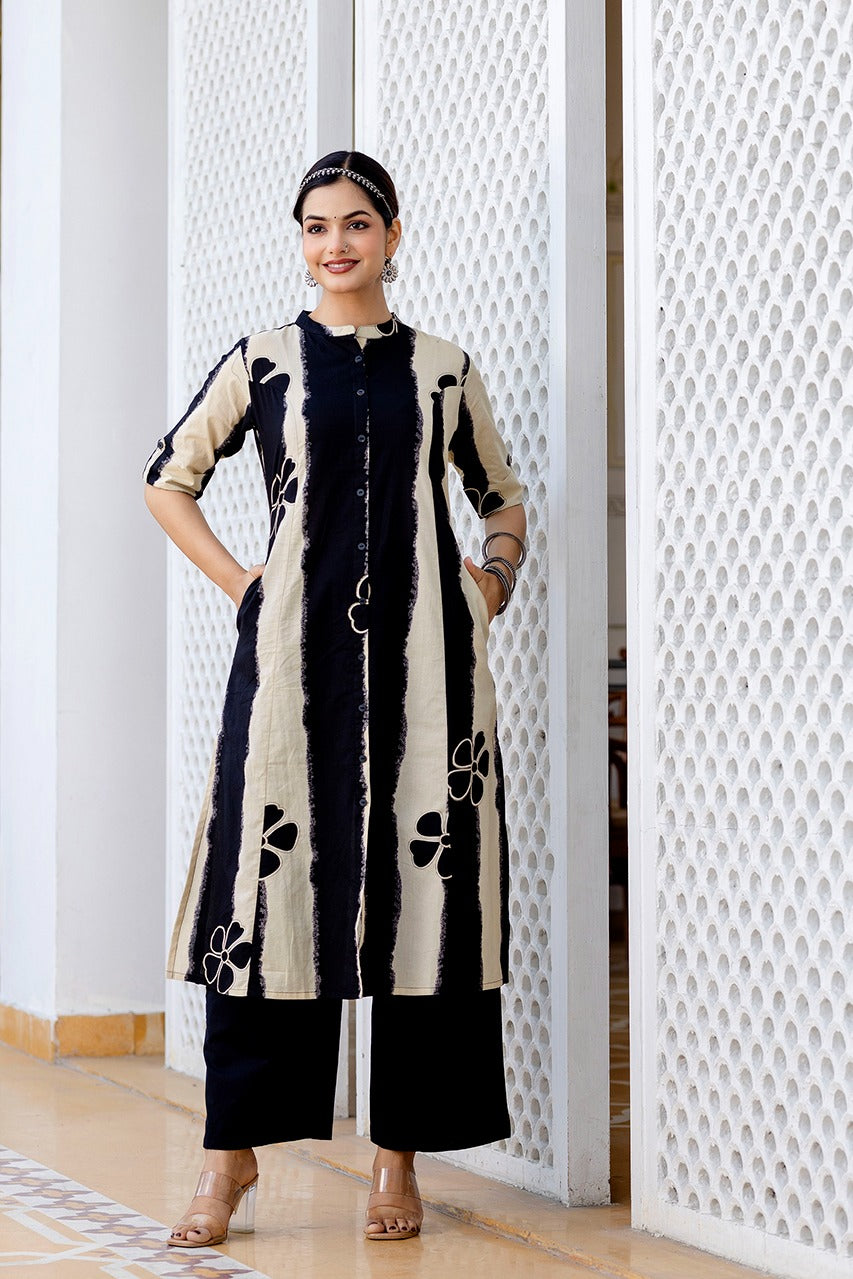 Stylish Digital Foil Discharge Print Co-ord Set