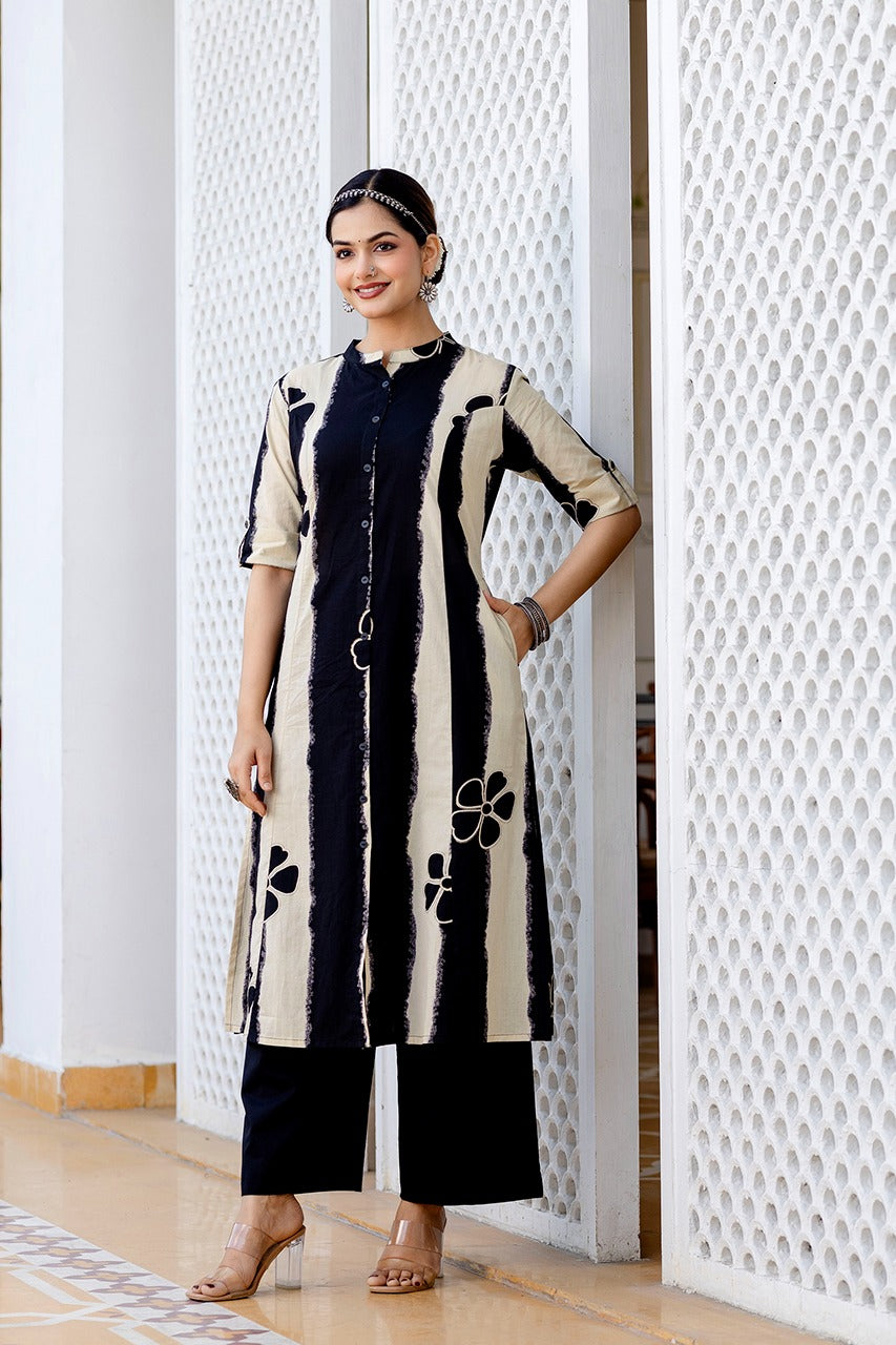 Stylish Digital Foil Discharge Print Co-ord Set