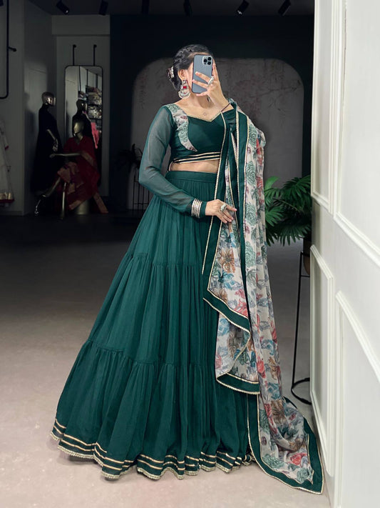 Navratri Marble Lehenga Choli 2025 with Dupatta
