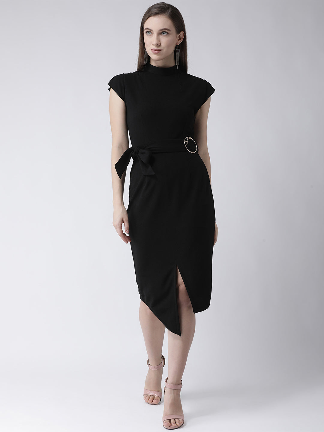 Black Sleeveless Sheath Dress for Women | Elegant Black Dress