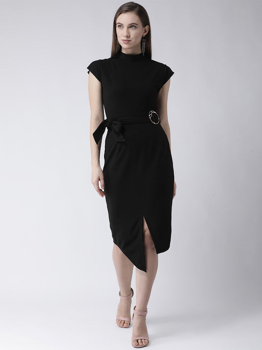 Black Sleeveless Sheath Dress for Women | Elegant Black Dress