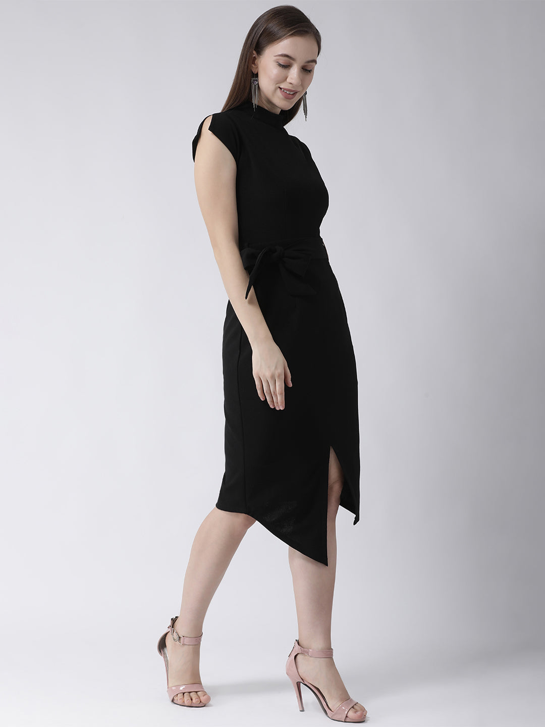 Black Sleeveless Sheath Dress for Women | Elegant Black Dress