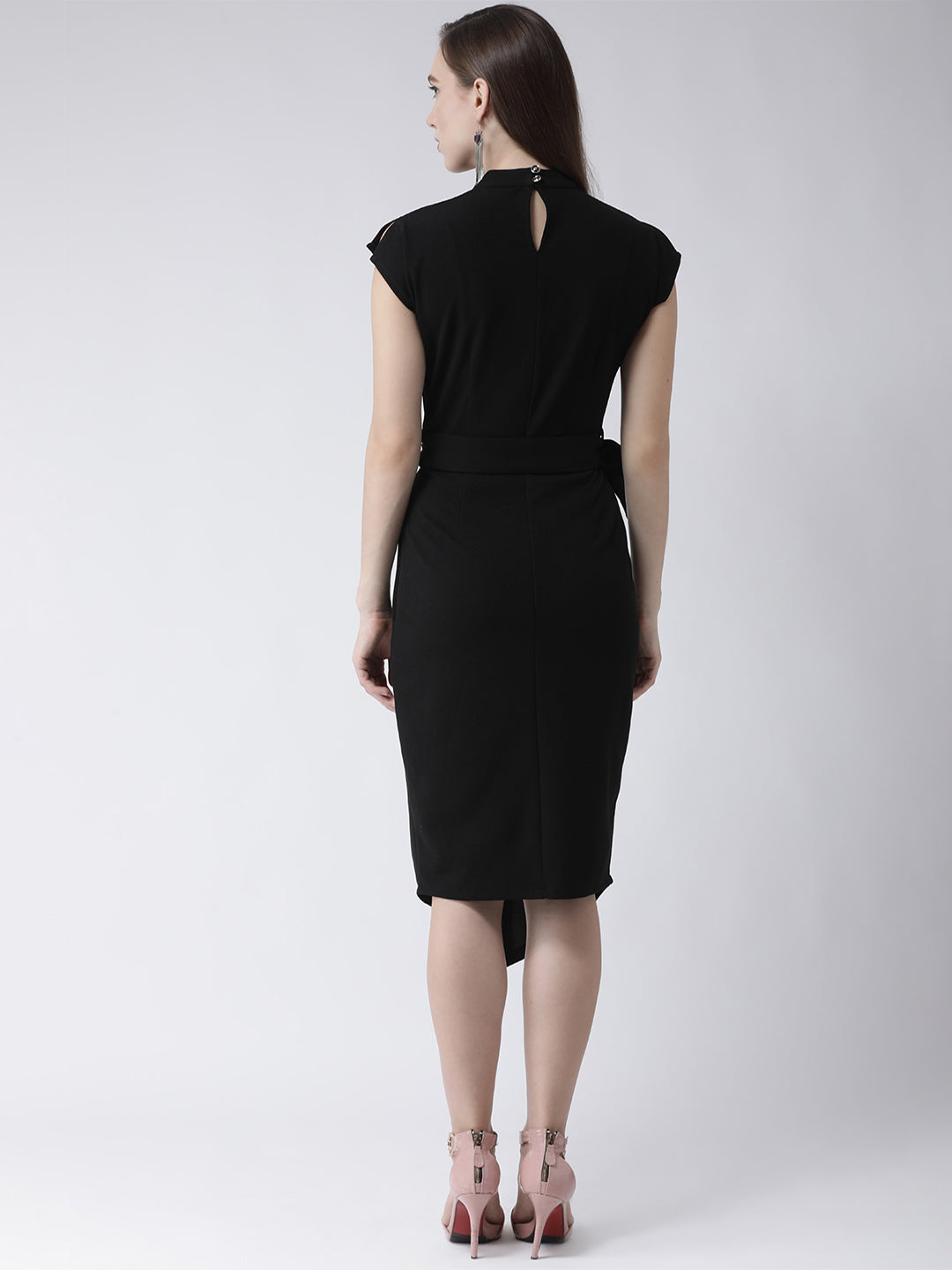 Black Sleeveless Sheath Dress for Women | Elegant Black Dress