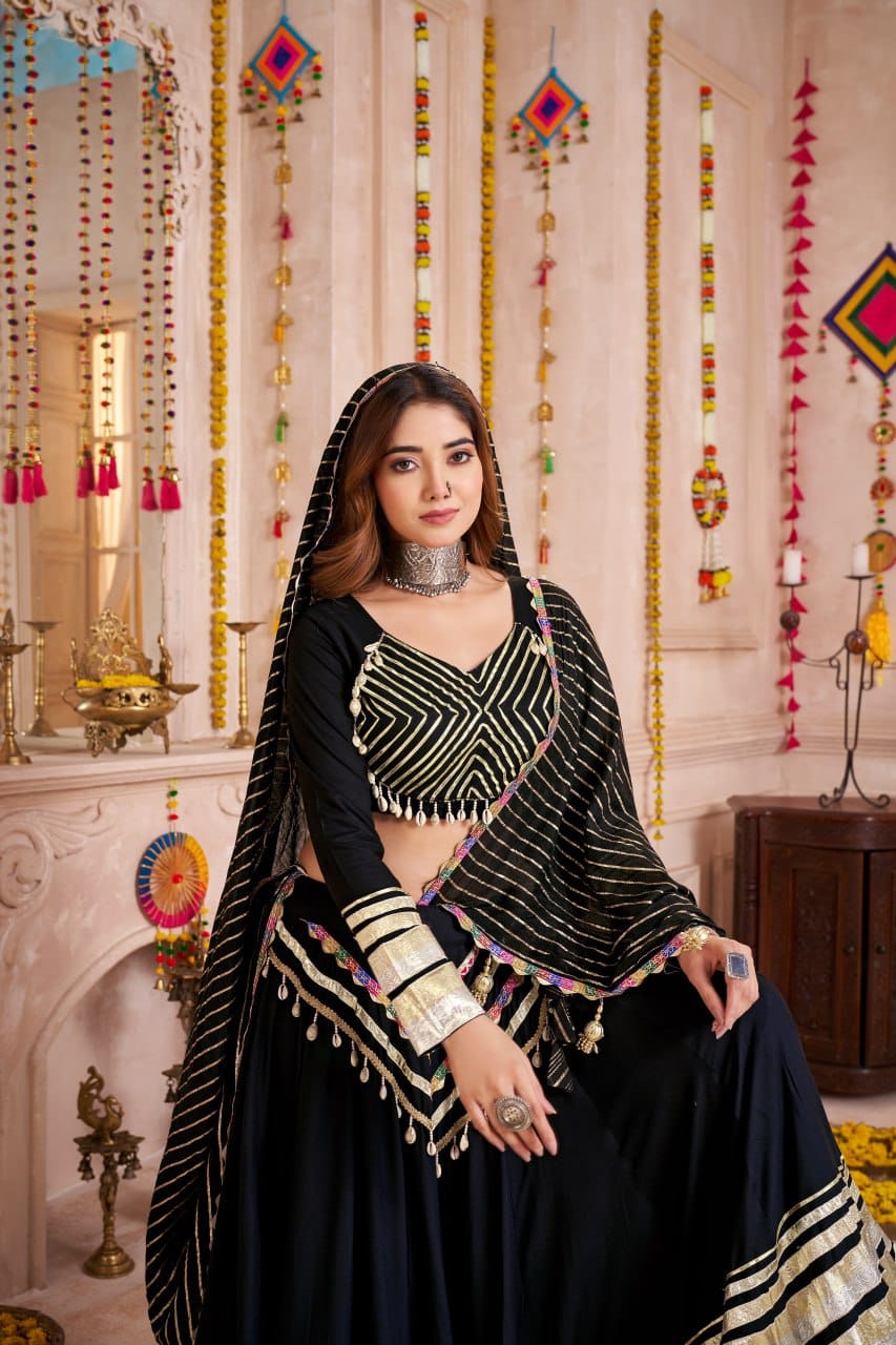 Festive Lehenga Choli with 8 meter flair and dupatta