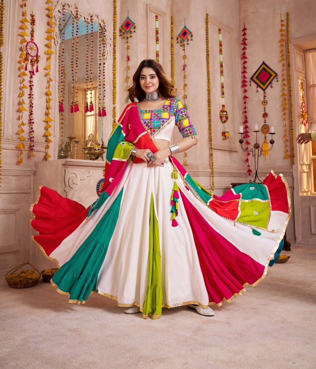 Designer Chaniya Choli with Dupatta for Navratri 2025