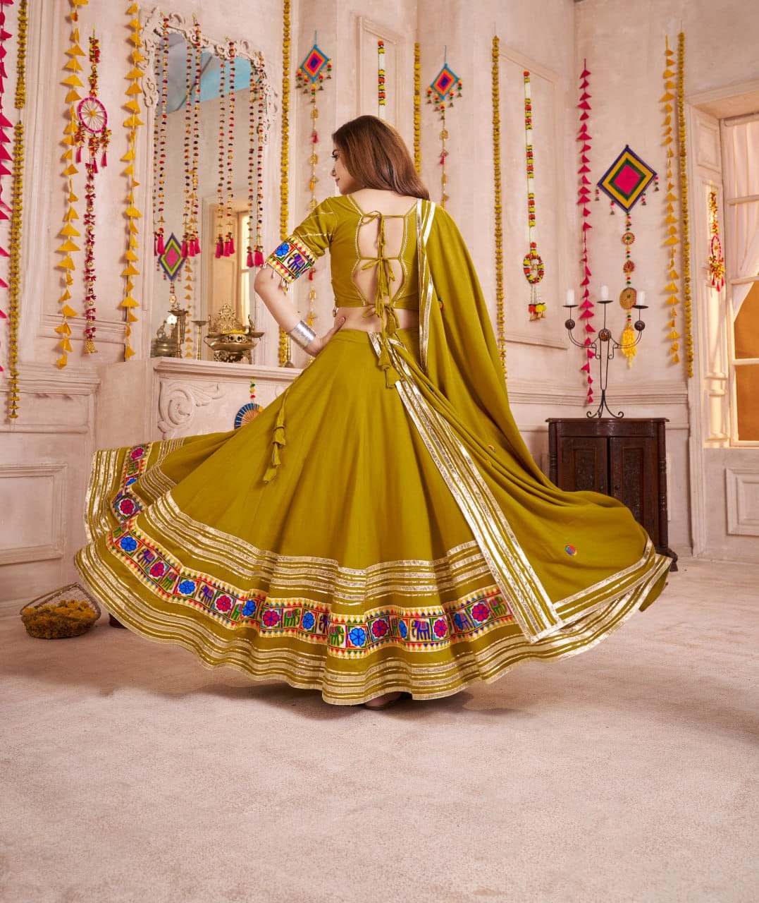 Stylish Chaniya Choli for Navratri Garba nights
