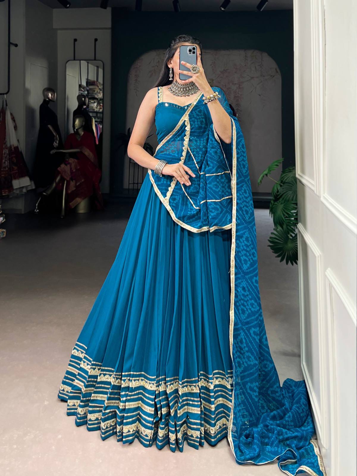 Navratri Outfit for Women 2025 – Lehenga Choli with Dupatta