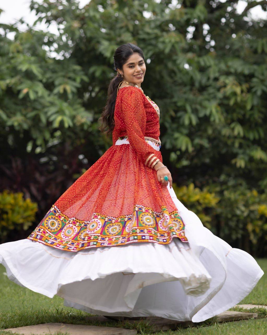 Rayon Cotton Frilled Lehenga with Koti – Wedding Wear 2025