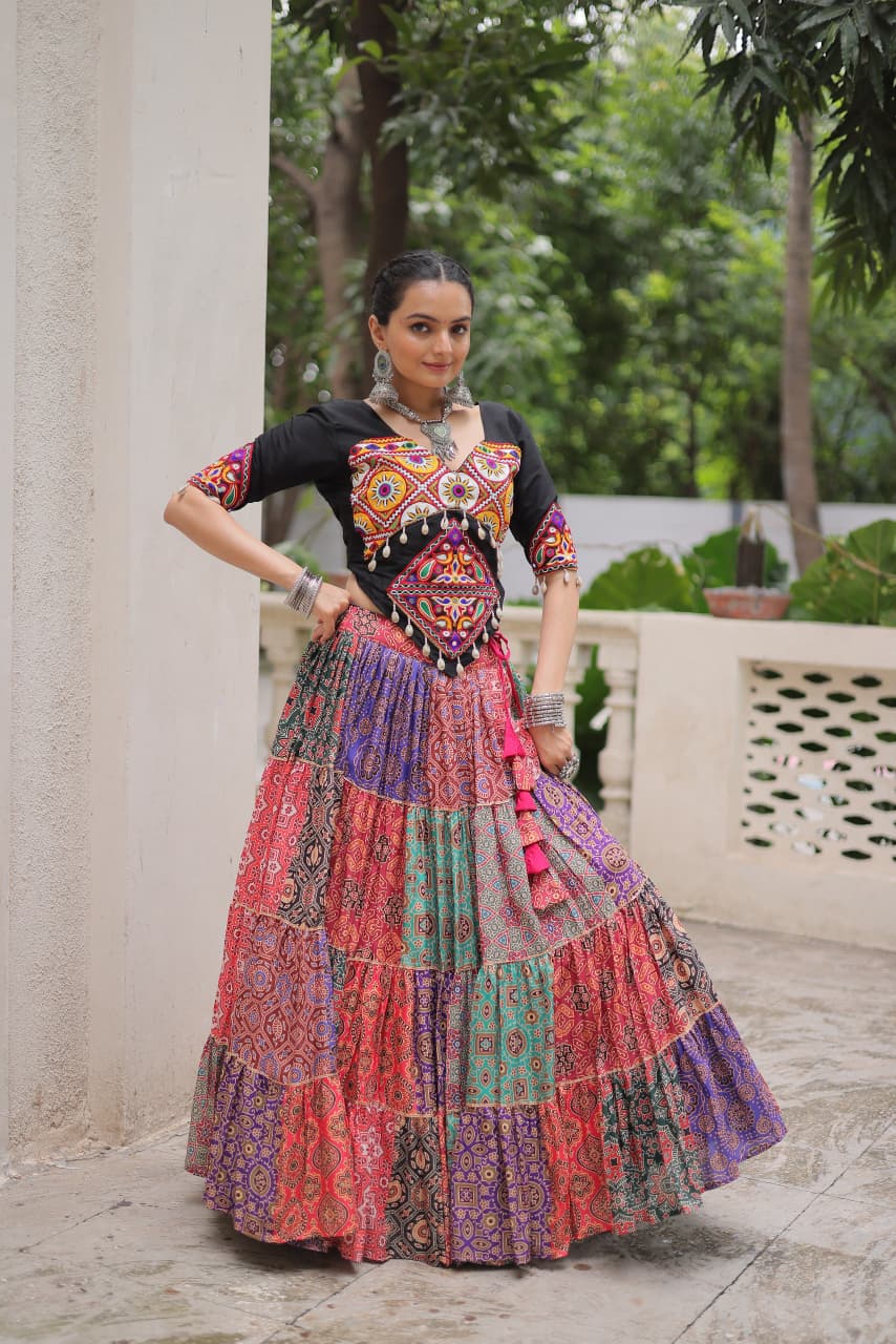 Ready-to-Wear Lehenga Choli with Gotta Lace Work – Tijori Threads