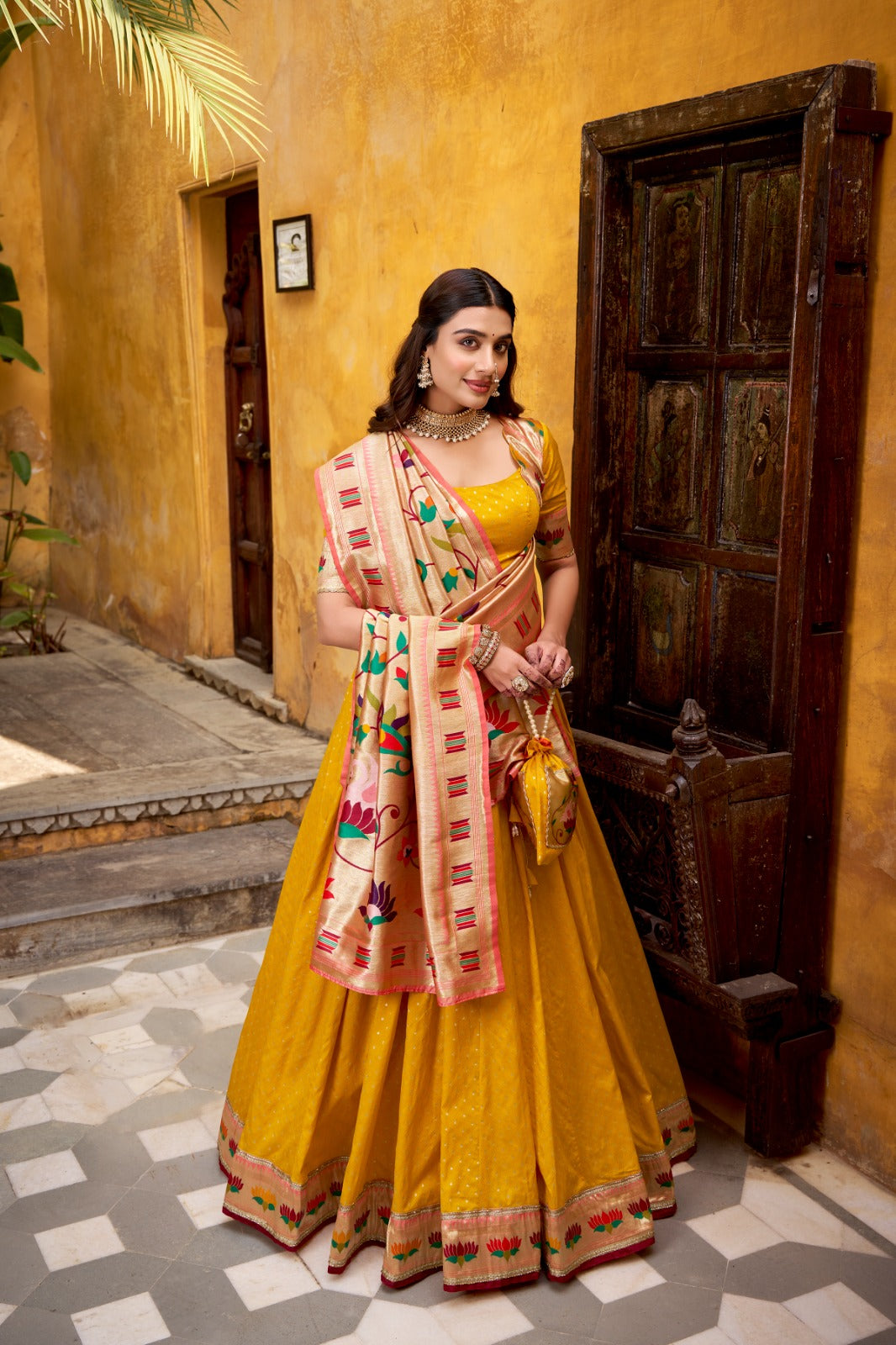 royal paithani lehenga choli set