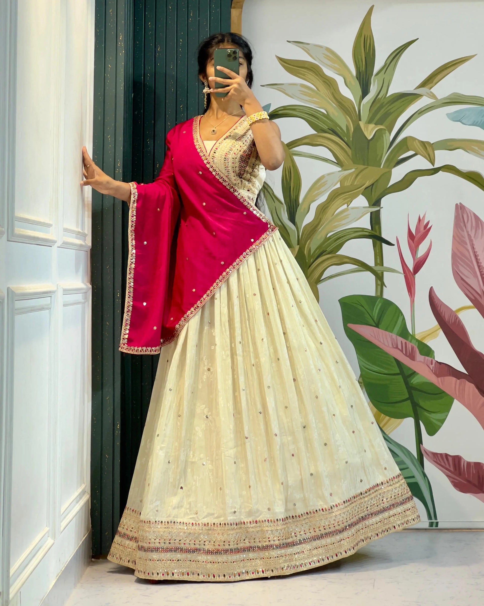 Bridesmaid Tissue Lehenga – Wedding Wear 2025 Tijori Threads