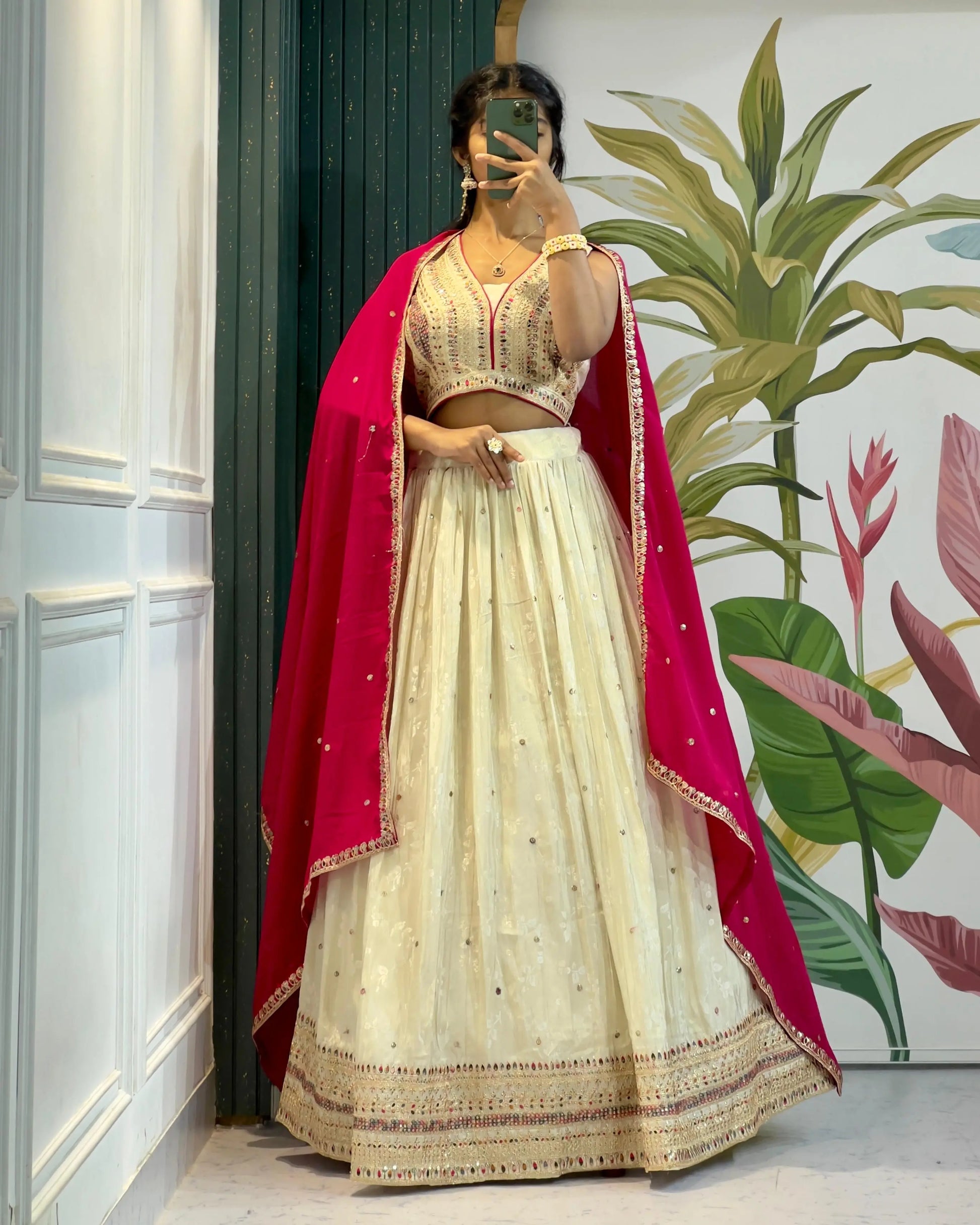 Bridesmaid Tissue Lehenga – Wedding Wear 2025 Tijori Threads