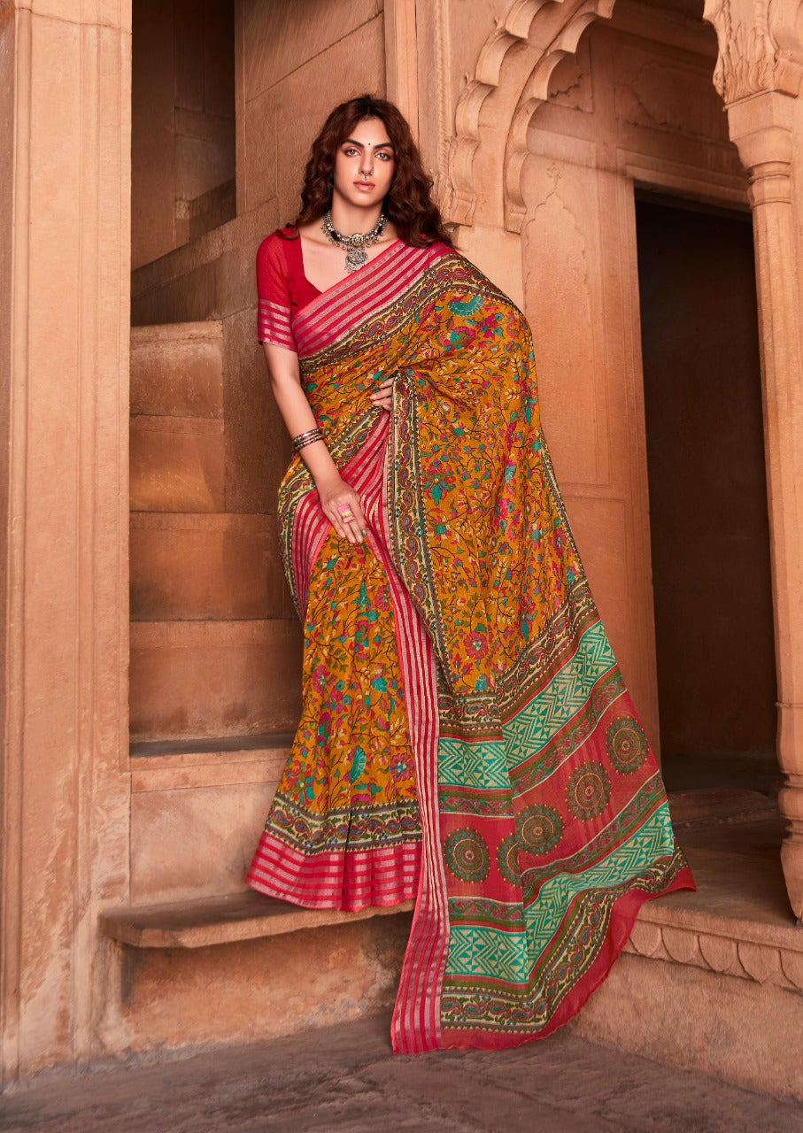 Ruchika Collection by S.R. - Premium Linen Saree