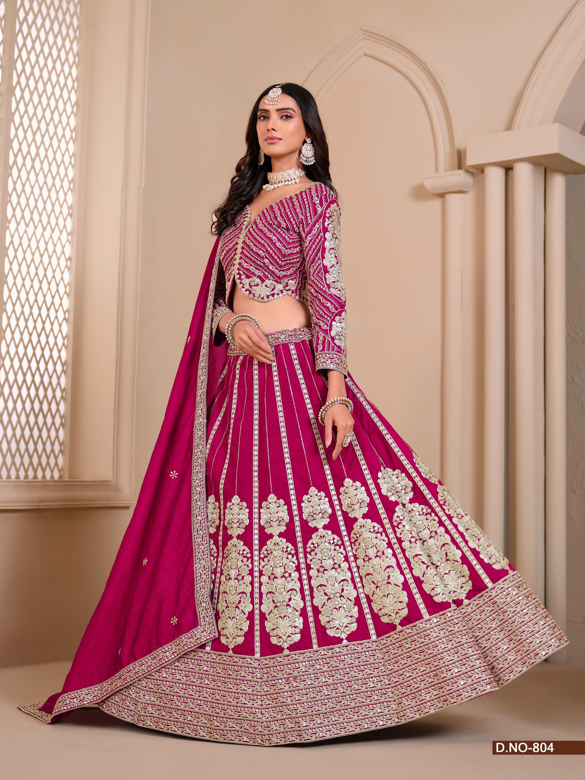 Mehvish Vol 8 Shimmer Art Silk Lehenga – Full Set