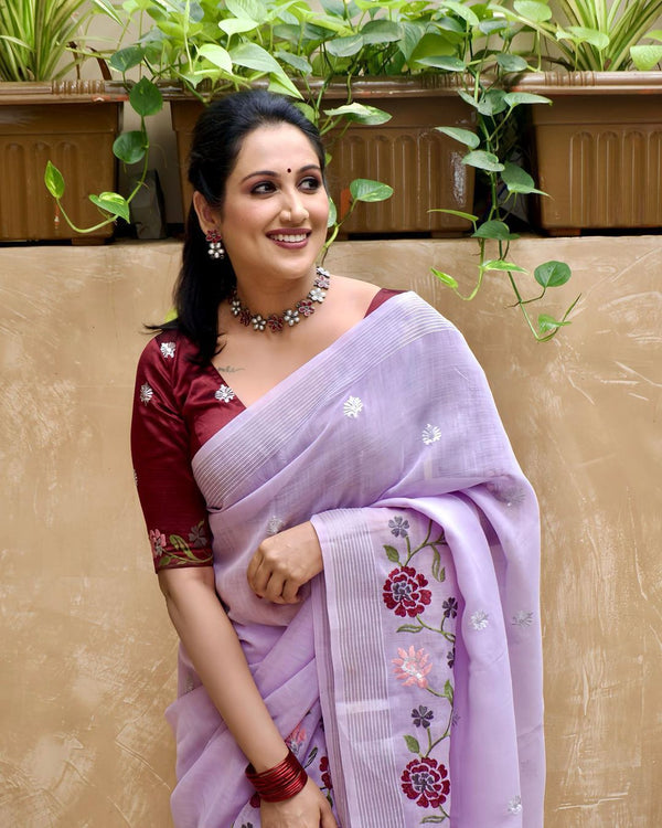 Ethereal Linen Sarees