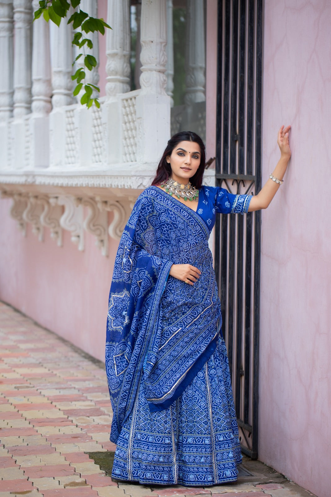 Festive Bandhani Lehenga Choli – Styled Look