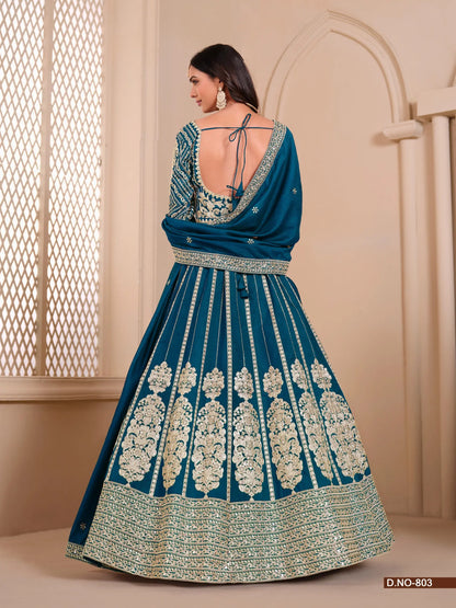 Mehvish Vol 8 Shimmer Art Silk Lehenga Set Tijori Threads
