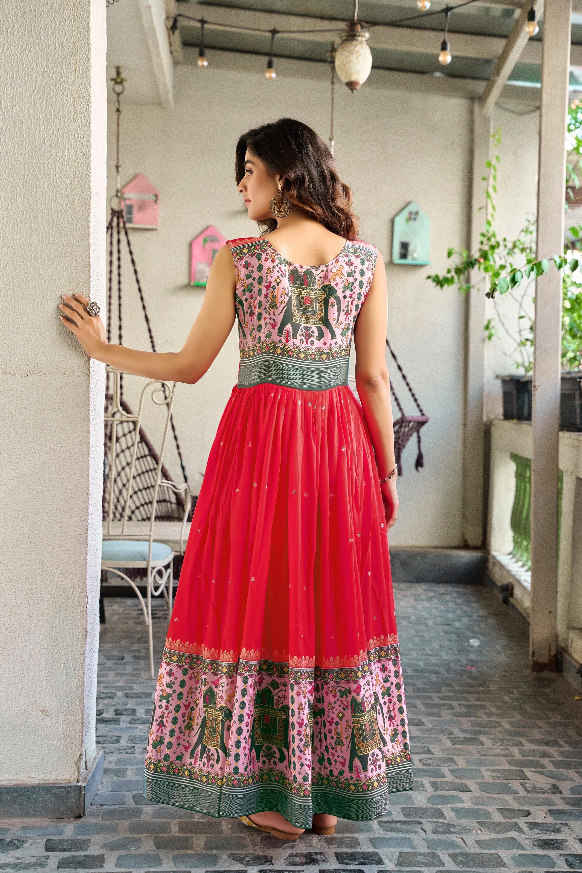 Traditional Anarkali Gown for Garba and Navratri Functions