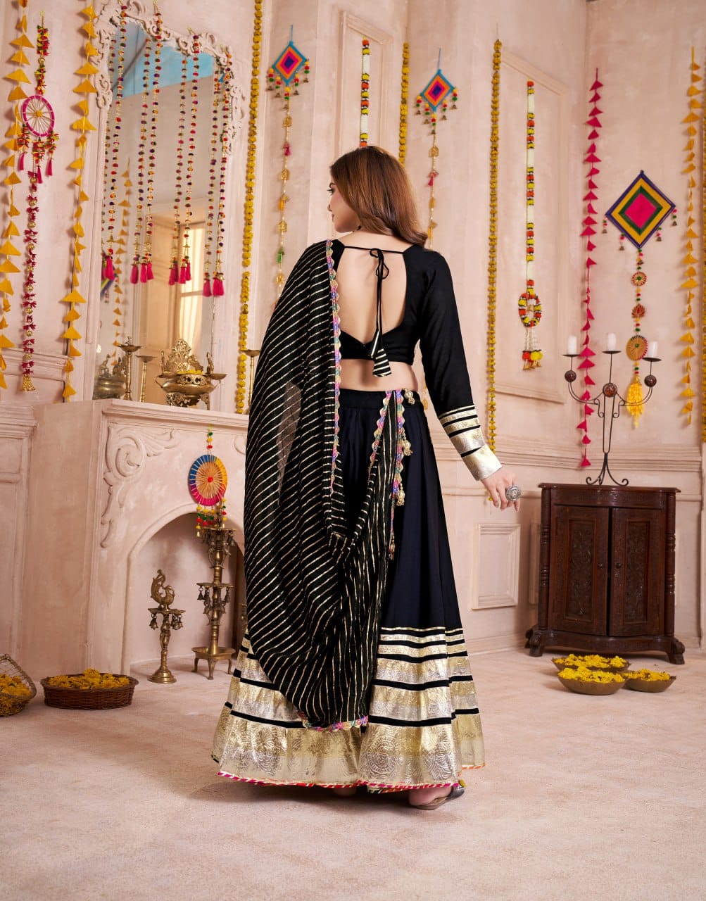 Stylish Chaniya Choli for Navratri Garba nights