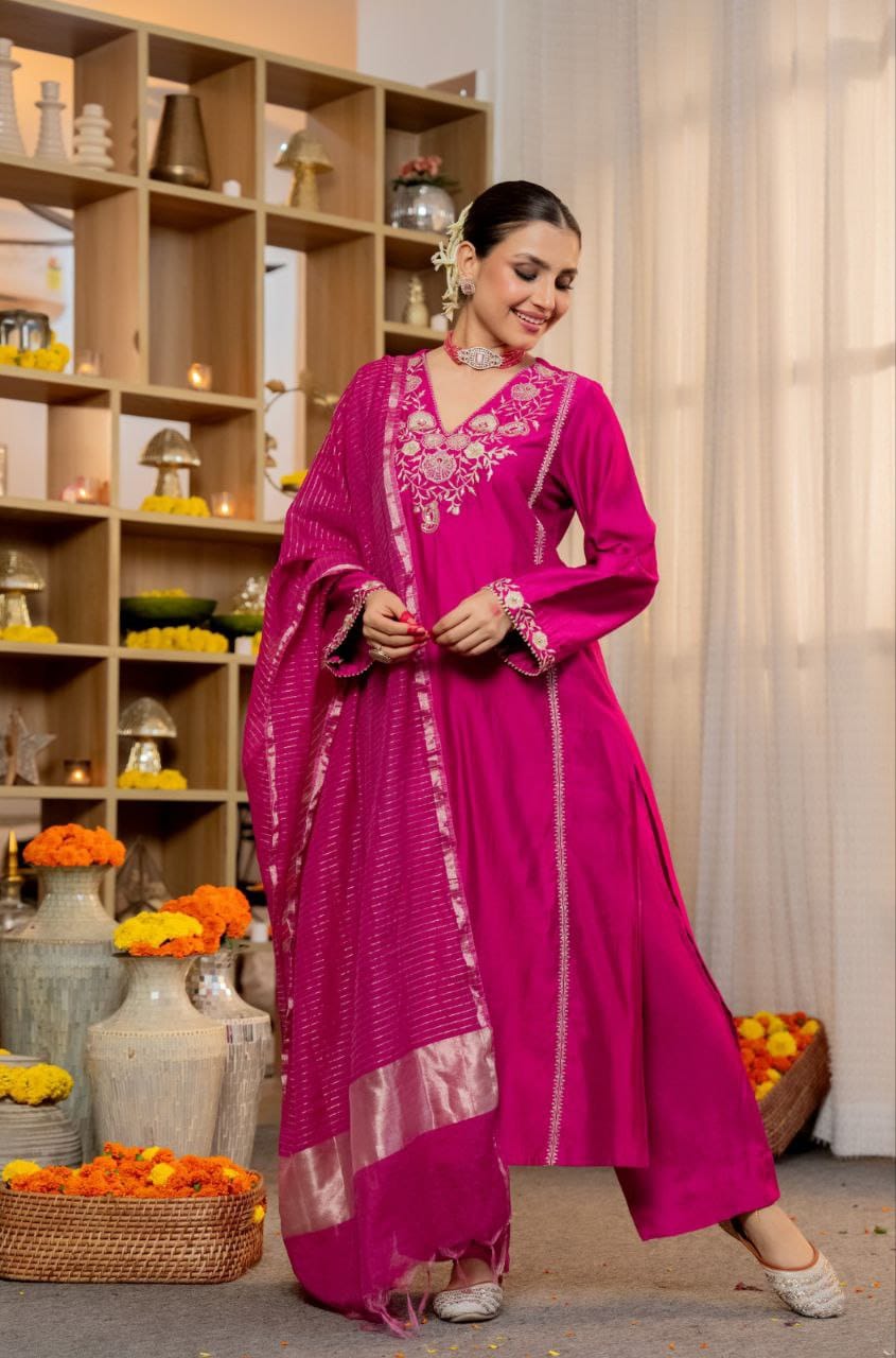 premium ethnic wear silk suit