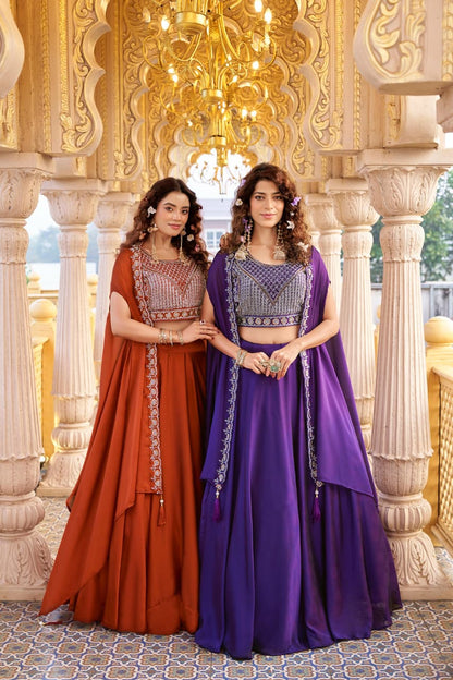 rangoli silk wedding lehenga choli