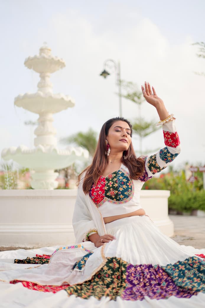 6-meter flair multicolor lehenga choli online