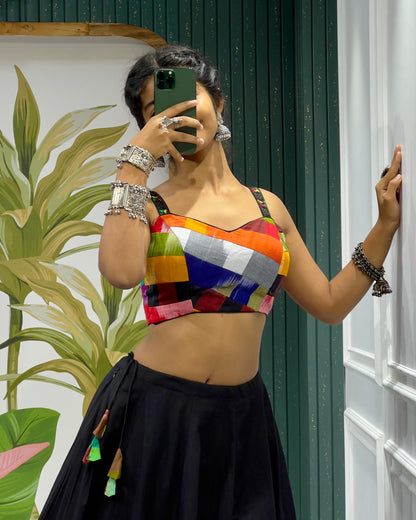 Sleeveless and Full Sleeve Blouse Combo Chaniya Choli – Tijori Threads